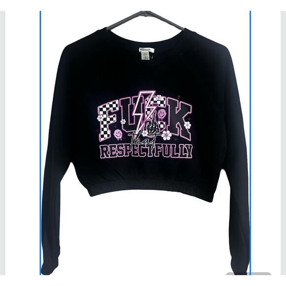 Sassy Long Sleeve half top Sweatshirt size Small - Picture 1 of 6